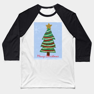 Merry Christmas Tree Baseball T-Shirt